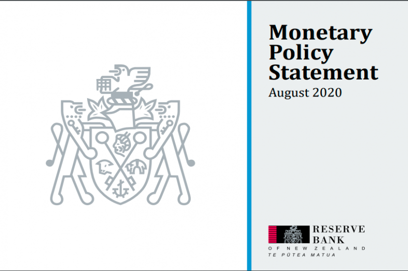 بيان السياسة النقدية الصادر عن الاحتياطي النيوزلندي - أغسطس