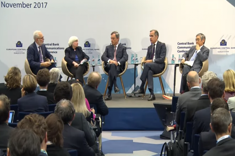 أهم تصريحات محافظي البنوك المركزية خلال مؤتمر المركزي الأوروبي