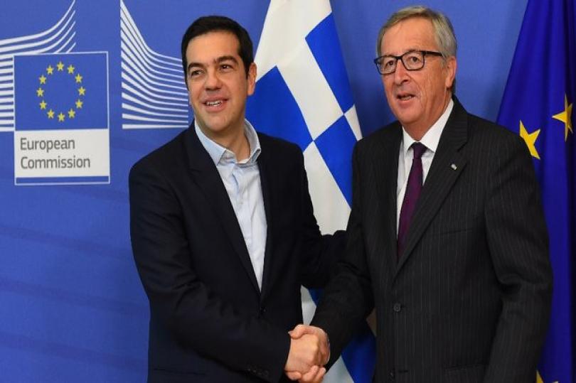 لقاء تسيبراس ورئيس المفوضية الأوروبية في ظل الخلافات اليونانية الألمانية