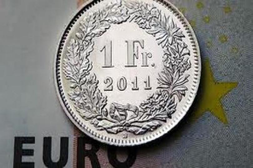  ارتفاع اليورو أمام الفرنك السويسري